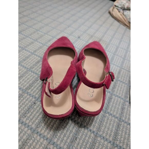 Ecco Women's Shape 45 Pointy Sleek Shoes Slingback Heels Raspberry Size 7 - Picture 5 of 6